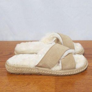 ll Bean Shearling Slip on Sandals